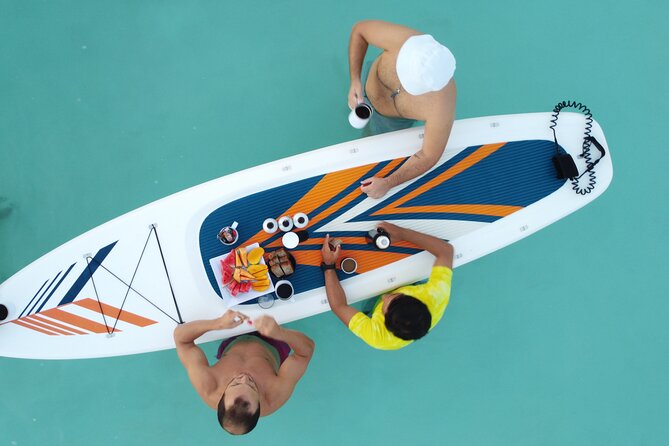 Sunrise on Paddleboard with breakfast in the lagoon of 7 colors - Bird Island brings wildlife into the morning