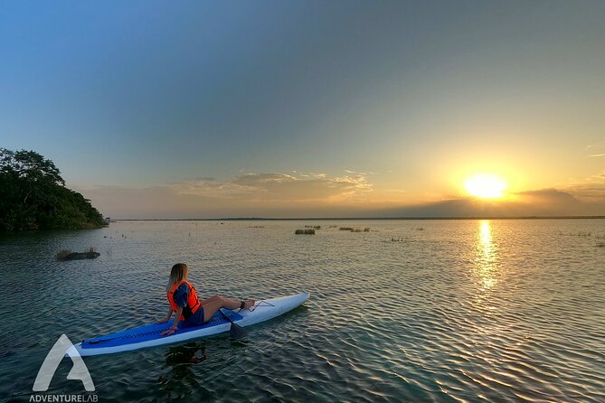Sunrise Paddle Quest: Embrace the Dawn on Bacalar's Waters - Crossing the lagoon before the heat