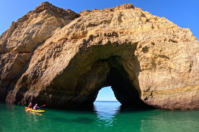 Sunrise Small Group Kayak Experience in BENAGIL Cave & 4K Photos - Starting at Carvalho Beach through the rock tunnel