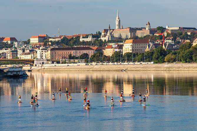 Sunrise SUP to the heart of Budapest - Parliament from the water