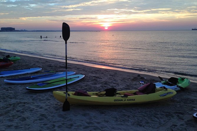 Sunset Dolphin Kayak Tours - Following the dolphins along the Chesapeake Bay