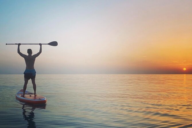 Sunset kayak/Sup tour - Lukova caves and Secret beaches - The pink beach at sunset