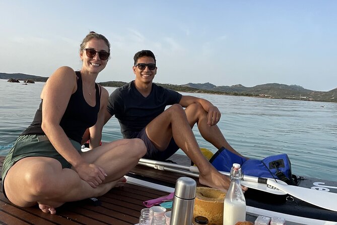 SUP Tour Experience Sunrise or Sunset breakfast or aperitif Olbia - Wildlife, swimming, and the pace of the outing