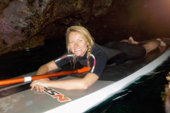 SUP Tour in Algarve Ingrina Caves w/ Snorkeling & Photos Included - Swimming and snorkeling inside the smaller caves