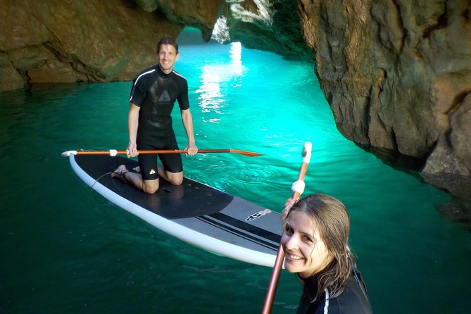SUP Tour in Algarve Ingrina Caves w/ Snorkeling & Photos Included - Starting with a short lesson on shore