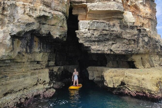 Sup Tour in Polignano caves - Lama Monachile from the water
