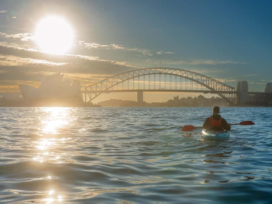 Sydney: Harbour Sunrise Kayak Tour - Paddling toward Sydney’s icons