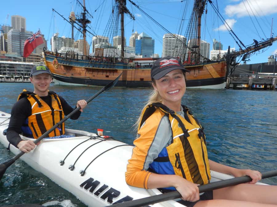 Sydney: Kayak to Goat Island At The Heart of Sydney Harbour - Paddling toward the Harbour Bridge