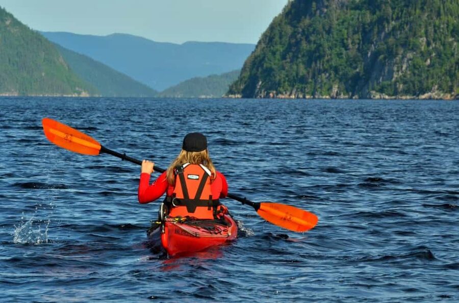 Tadoussac: Guided Sea Kayaking Adventure - Steep Cliffs Seen from the Water