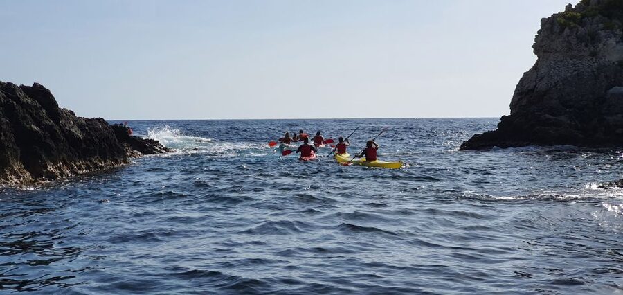 Taormina: Kayak Coastal Tour to Isola Bella and Blue Grotto - Fico Rock and the return to Giardini Naxos
