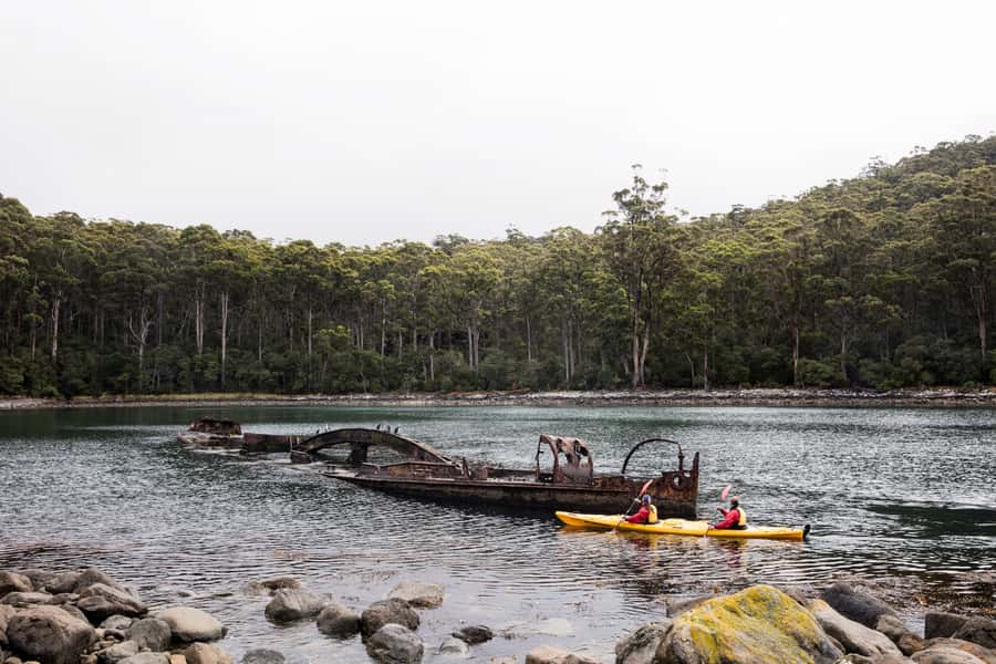 Tasman Peninsula Full-Day Sea Kayak Excursion - Getting Set Up With Double Sea Kayaks