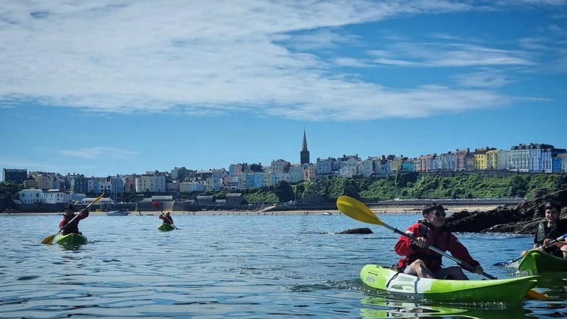 Tenby: Guided Kayaking Adventure - Meeting at Tenby Harbour and getting ready