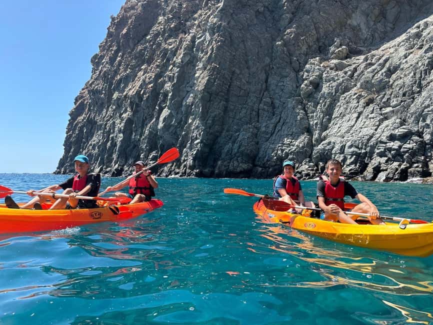Tenerife: Eco Kayak & Snorkeling - Starting from the orange kayaks at Palm-Mar