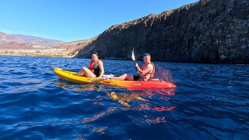 Tenerife: Kayak & Snorkeling Tour - Small Groups - Paddling along the coast for the first 30 minutes