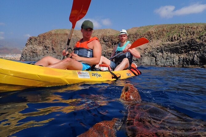 Tenerife: Turtle & Dolphin Kayak Tour with Snorkel & Wetsuit - Learning to handle the kayak before heading offshore