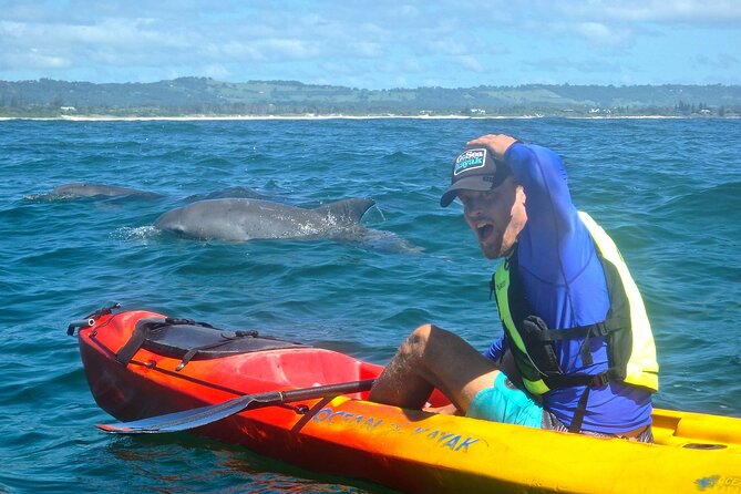 The Byron Bay Sea Kayak Tour - Clarkes Beach and the first paddle through the surf