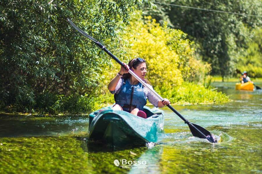 Tirino River: Kayak Adventure Excursion - Safety briefing and first paddle strokes