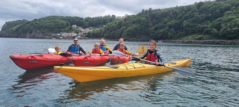 Torquay: Guided Wildlife, Bushcraft, Sea Cave Kayak Safari - Learning to paddle before the cliffs close in