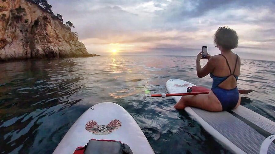 Tossa de Mar: Guided Route in Paddle Surfing&Coves and Caves - Learning the board before the coast gets narrow