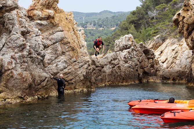 Tossa de Mar: Kayak & Snorkel Tour with Paella from Barcelona - A three-course lunch beside Tossa’s main beach