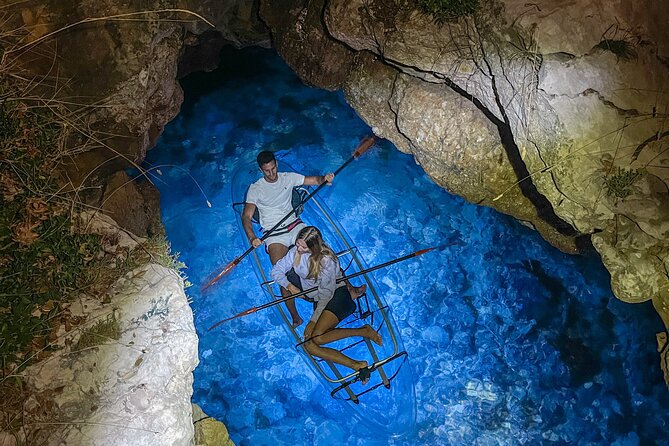 Transparent Kayak Night Glow Experience from Pula - Weather, cancellations, and timing