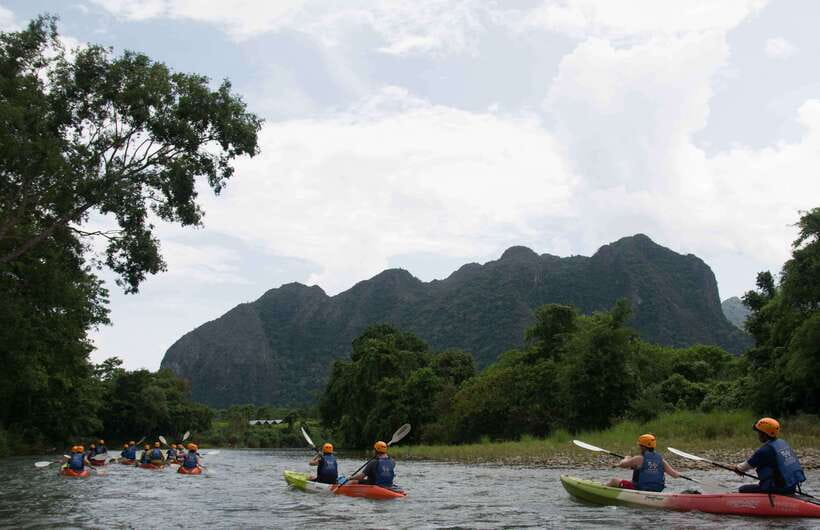 Vang Vieng: Tham Nangfar and Tham Nam Day Tour with Kayaking - What the $24 price really covers