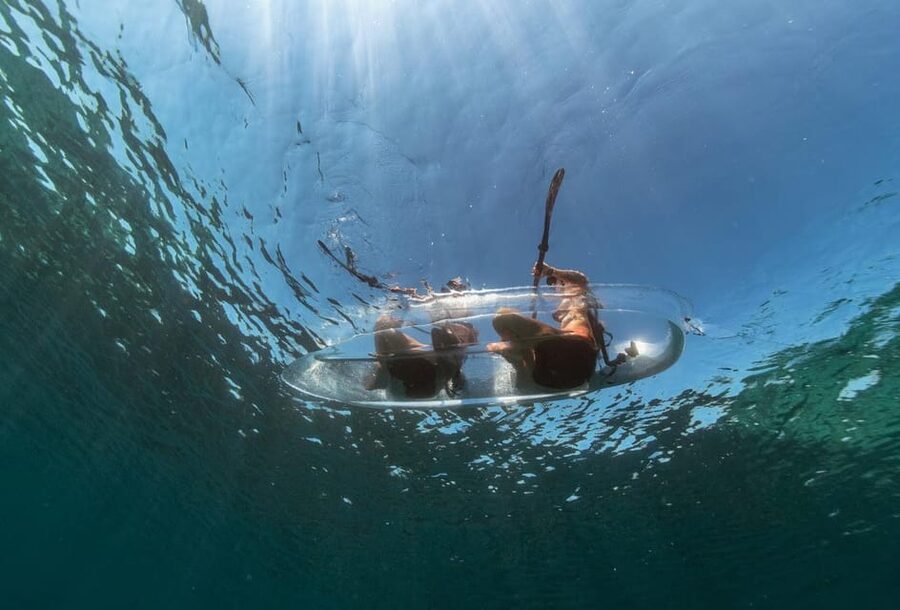 Verudela: Clear Kayak Rentals - Setting out from Verudela