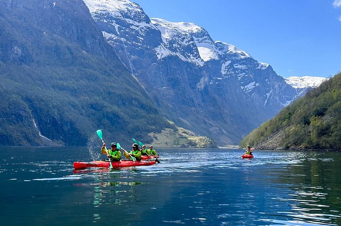 Vossevangen: Nærøyfjord Full-Day Guided Kayaking Trip - Ferries, RIB boats, and shared water