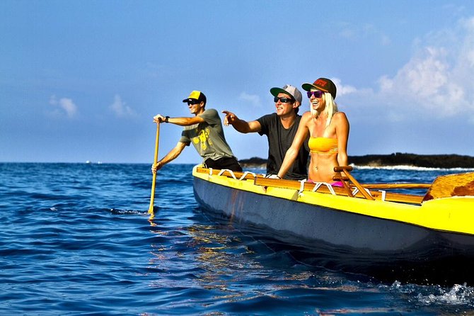 Wa'a Rides and Charters - Hawaiian Outrigger Canoe Excursions - Paddling across the bay for about an hour