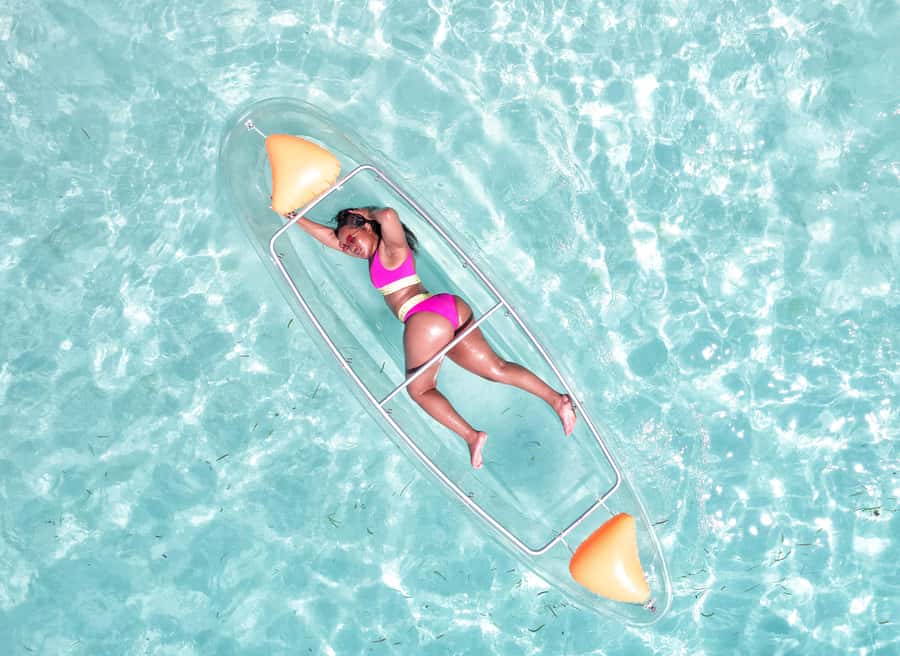 Zanzibar: Transparent Kayak and Drone (with Pickup Included) - The drone session and the photos
