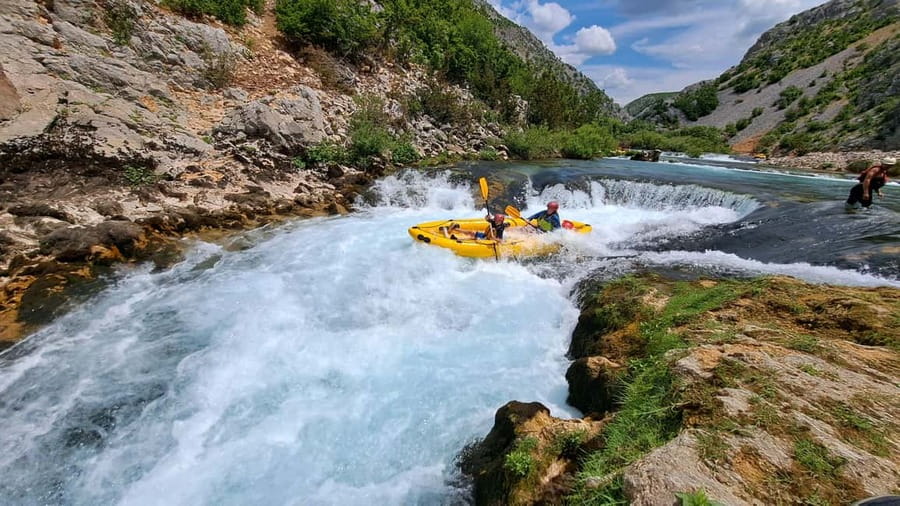Zrmanja River: Half-Day Guided Kayaking Tour Near Zadar - Waterfalls, rapids and the walking sections